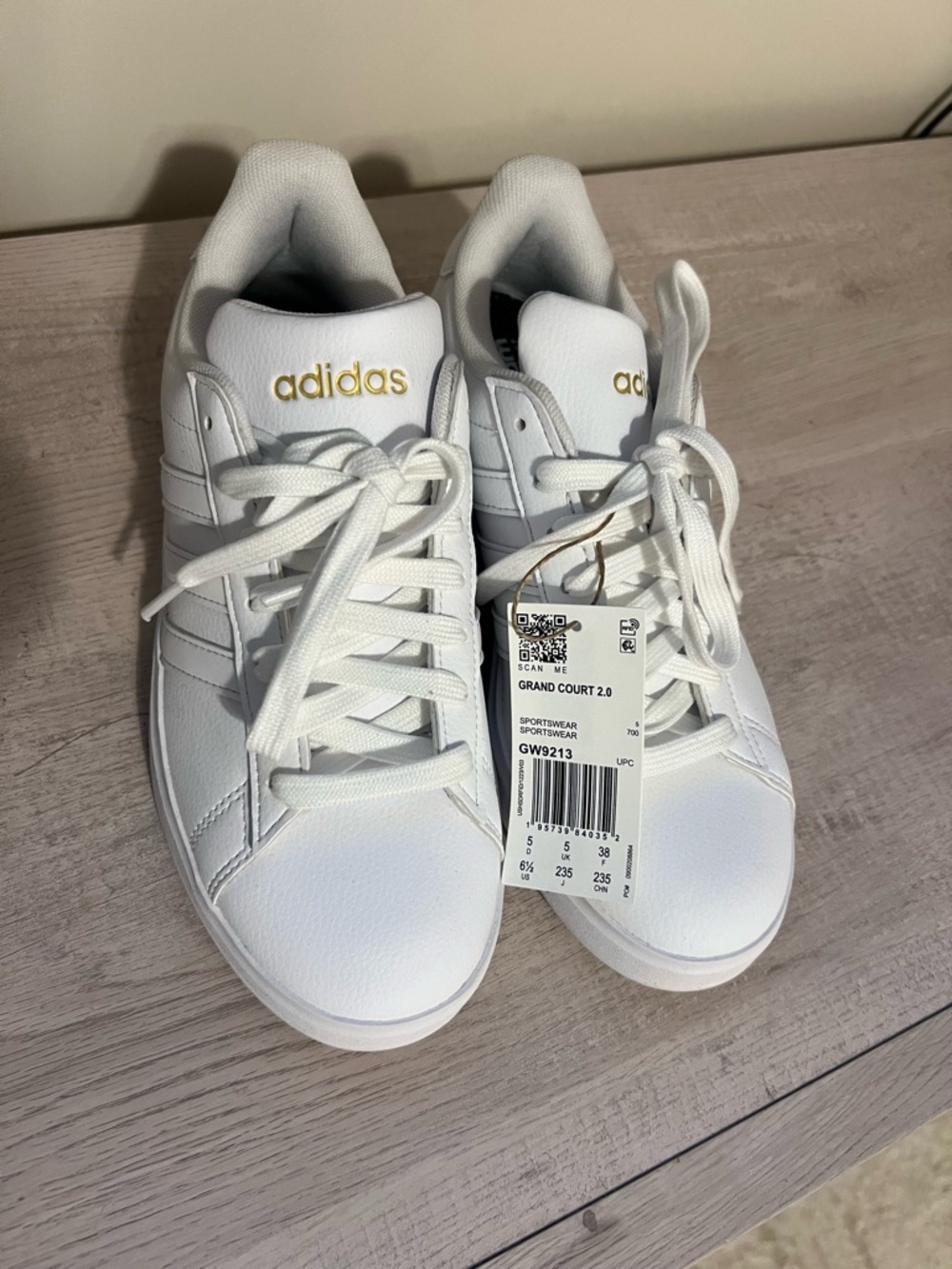 Adidas Women’s Grand Court Low-Top Sneakers | White | Size 6.5